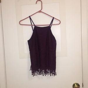 Purple detailed cami